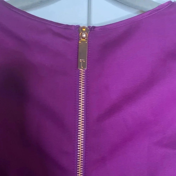 TED BAKER Jadore Purple Beaded Dress - Picture 4 of 8